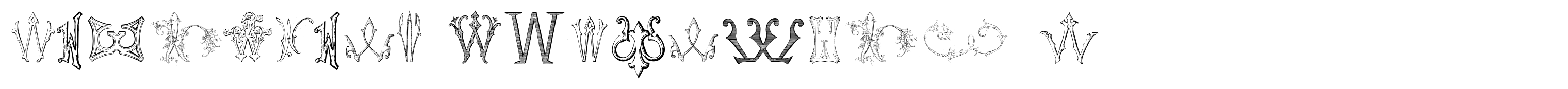 Victorian Alphabets W